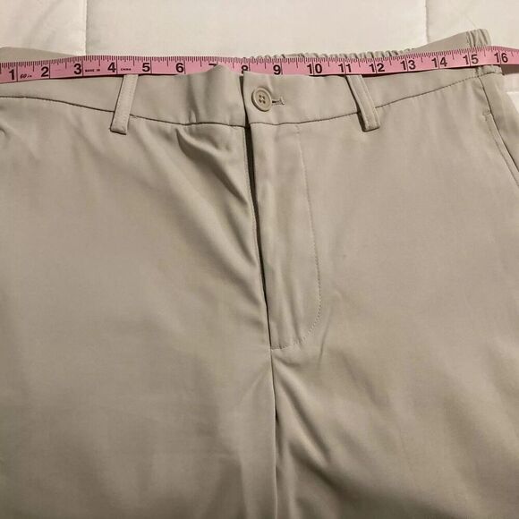 Men's Bugatchi Khaki Performance Pants Size Medium - Picture 8 of 9